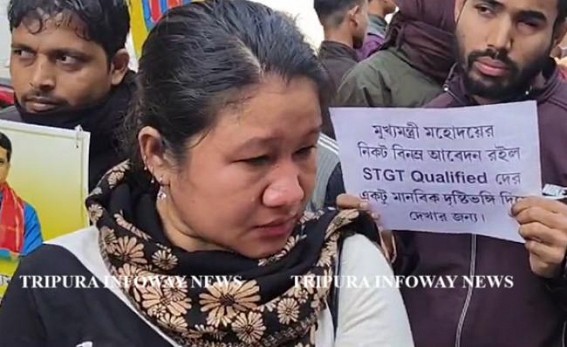 With tears in eyes, prayed to meet CM but police arrested each of them : STGT Job Aspirants’ future remains uncertain With tears in eyes, prayed to meet CM but police arrested each of them : STGT Job Aspirants’ future remains uncertain
